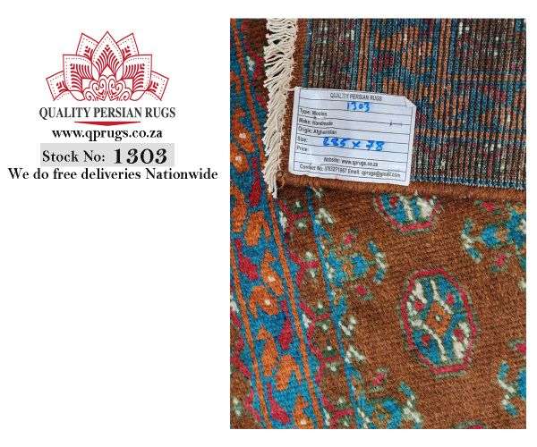Beautiful Afghan Kunduz Carpet 285 X 78 cm
