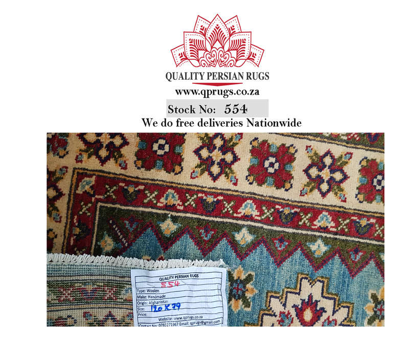 Gorgeous Afghan Handmade Kazaq Carpet 120 x 79cm