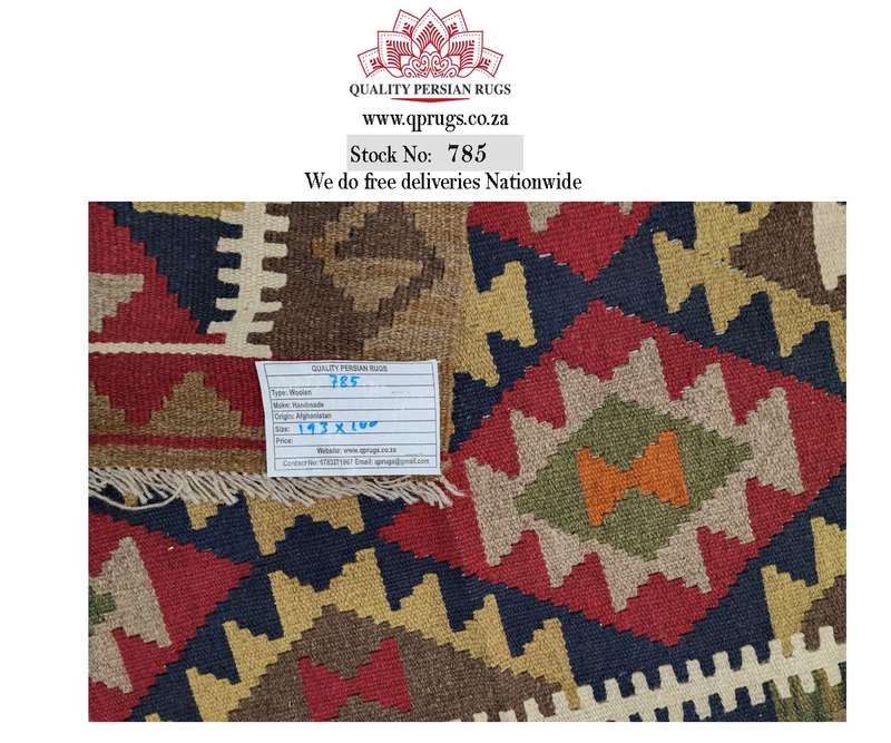 Stunning Afghan Maimana kilim 193 x 100 cm