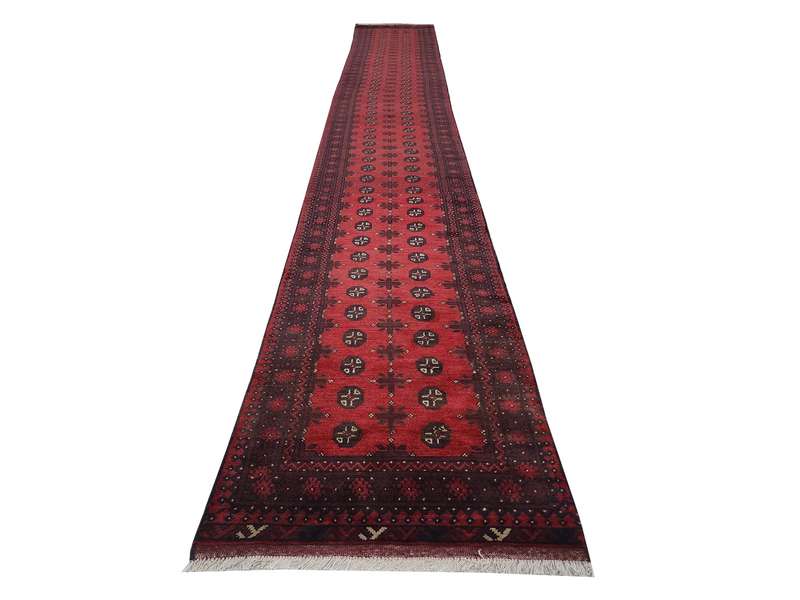 Gorgeous Red Afghan Carpet 768 x 79 cm