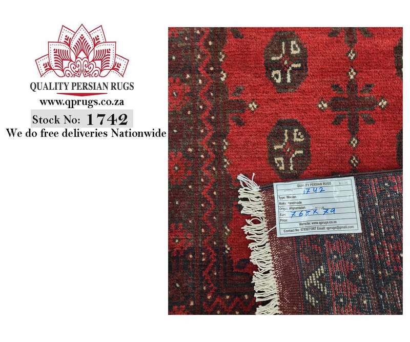 Gorgeous Red Afghan Carpet 768 x 79 cm