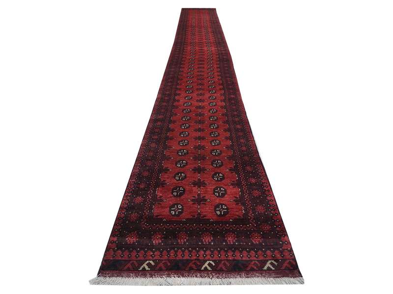 Gorgeous Red Afghan Carpet 768 x 79 cm
