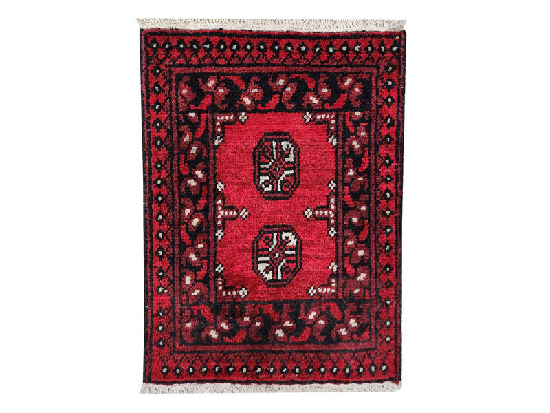 Gorgeous Red Afghan Carpet 60 x 40 cm