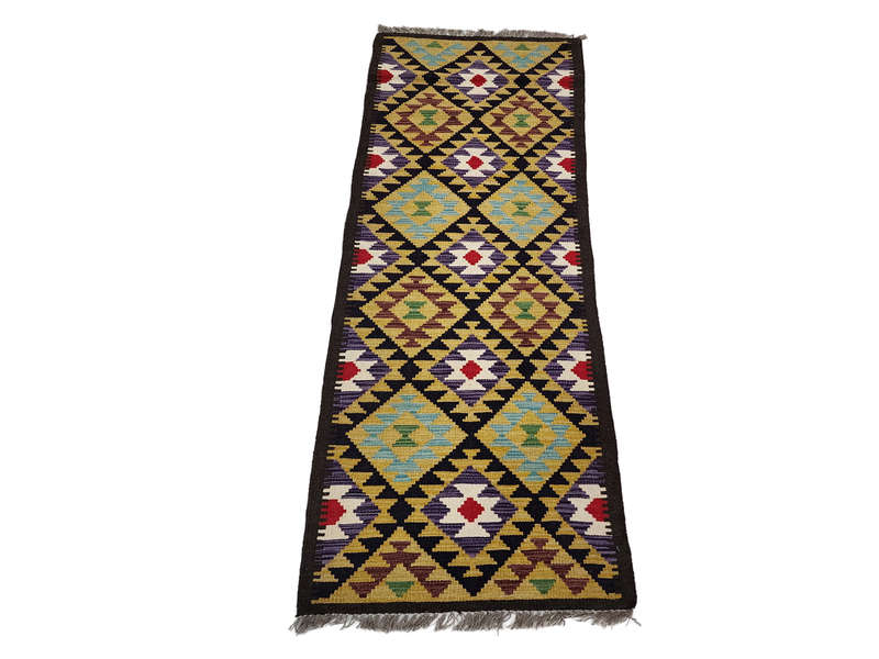 Stunning Afghan Maimana kilim 210 x 61cm