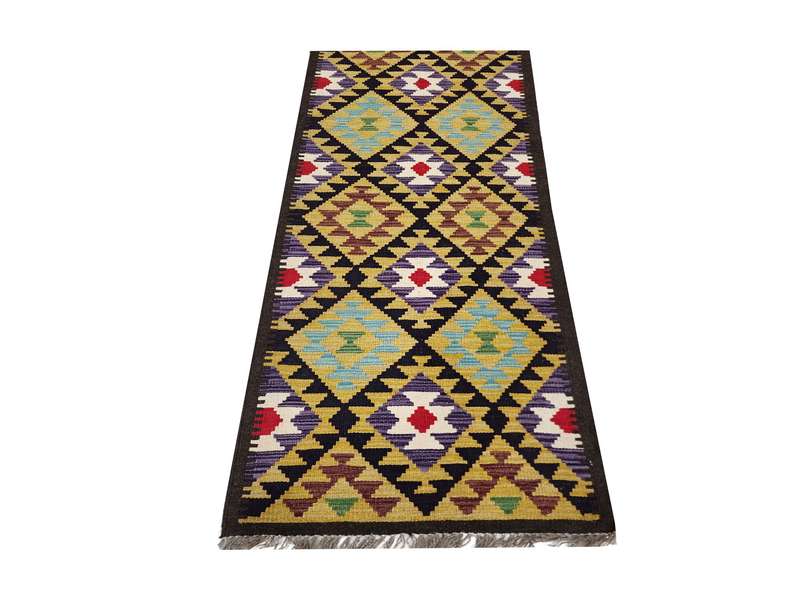 Stunning Afghan Maimana kilim 210 x 61cm