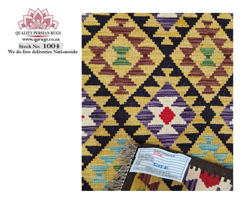 Stunning Afghan Maimana kilim 210 x 61cm