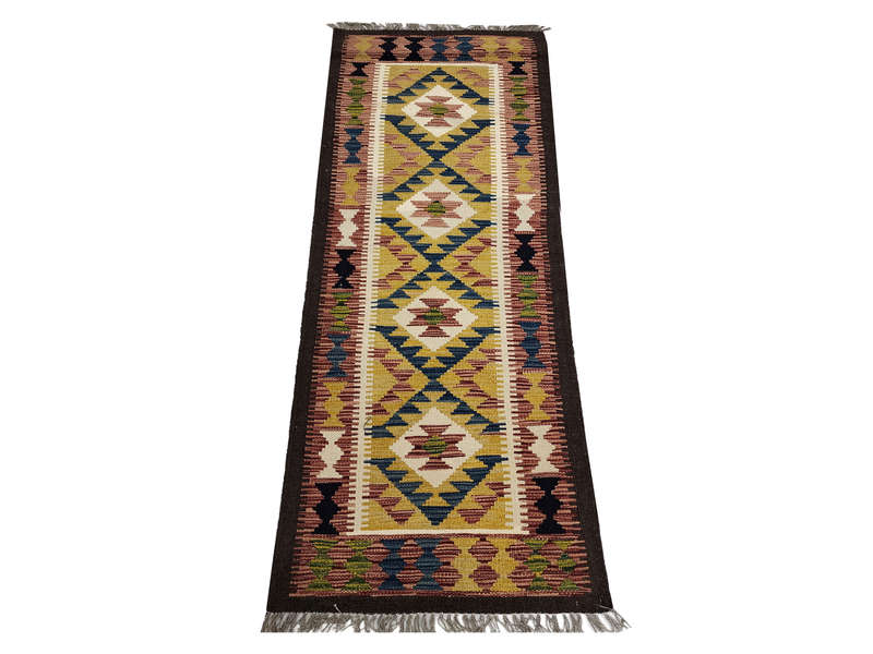 Stunning Afghan Maimana kilim 191 x 63cm