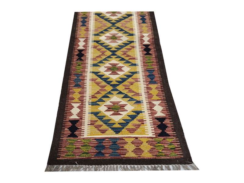 Stunning Afghan Maimana kilim 191 x 63cm