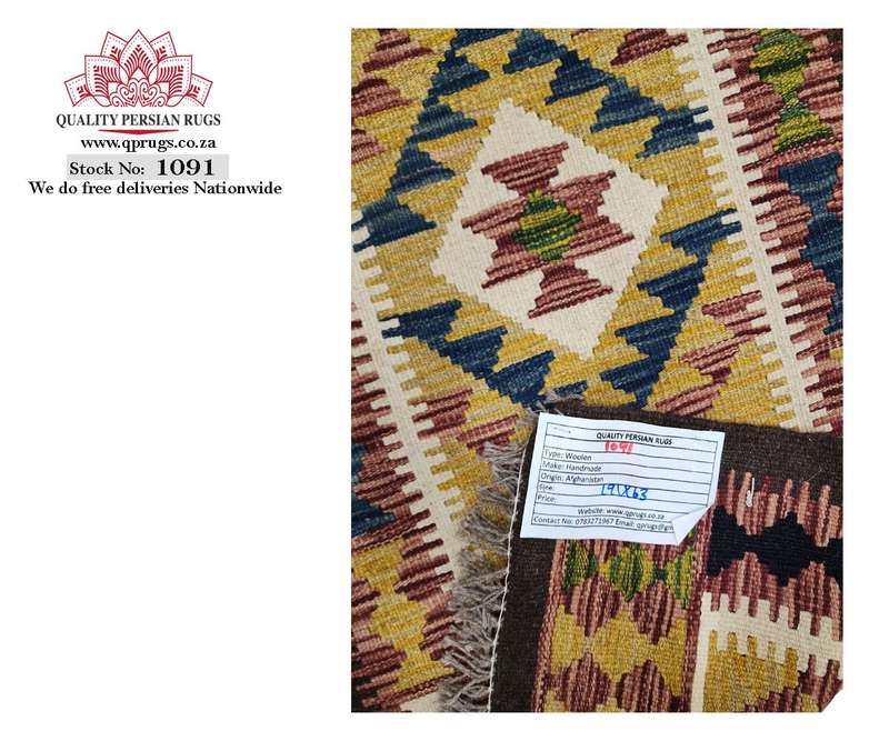 Stunning Afghan Maimana kilim 191 x 63cm