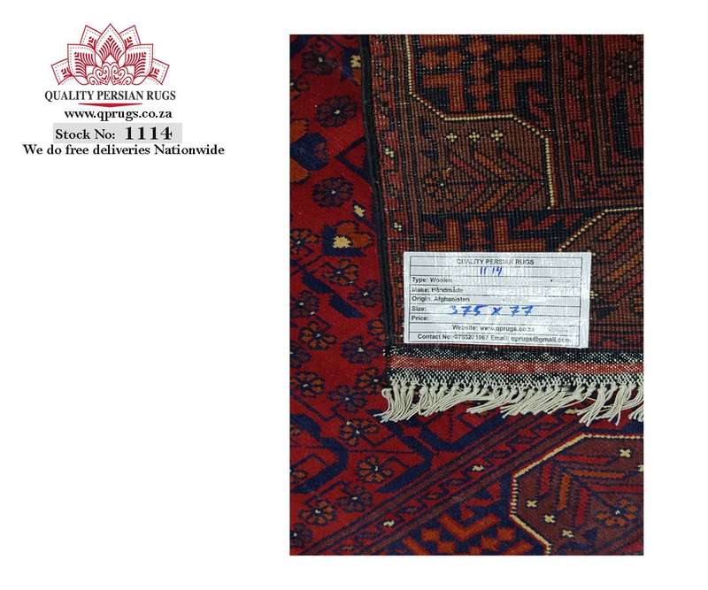 Gorgeous Afghan Turkman carpet 375 x 75 cm