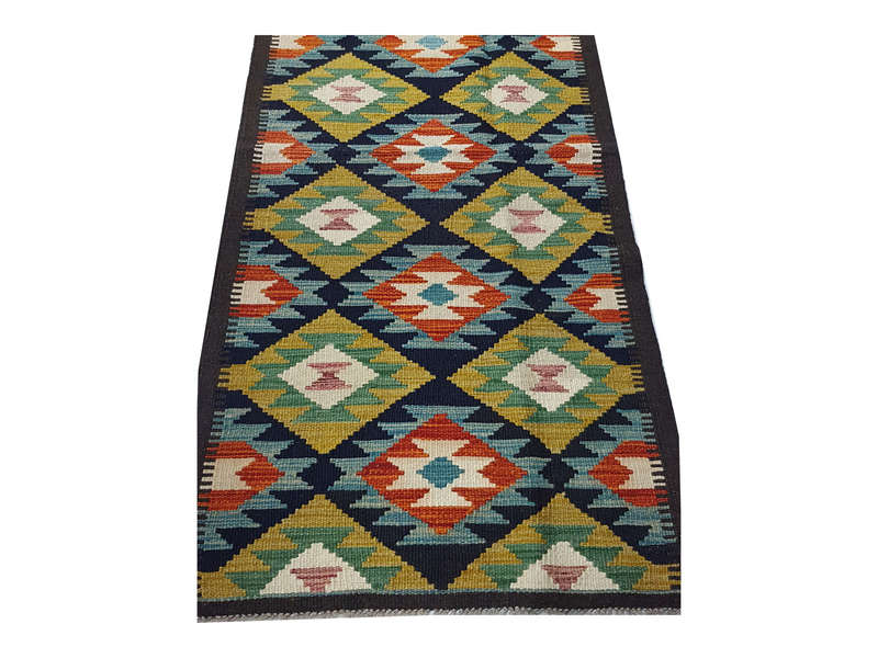 Stunning Afghan Maimana kilim 206 x 63CM