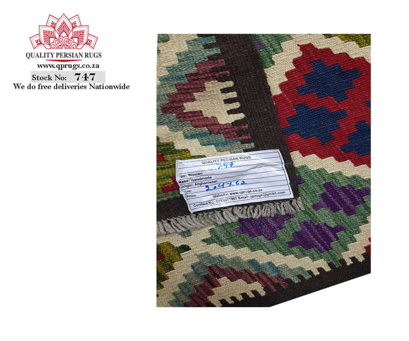 Beautiful Afghan Maimana kilim 204 x 62 CM