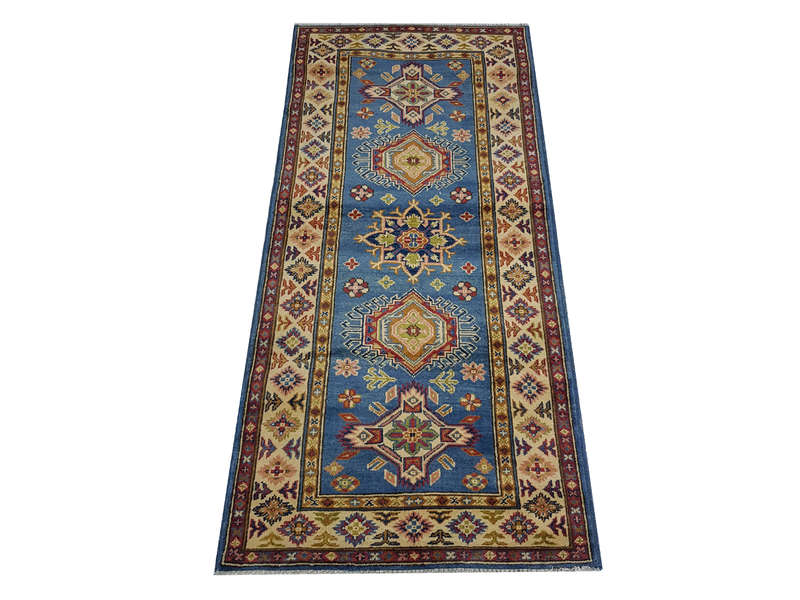 Gorgeous Afghan Handmade Kazaq Carpet 205 x 85 cm