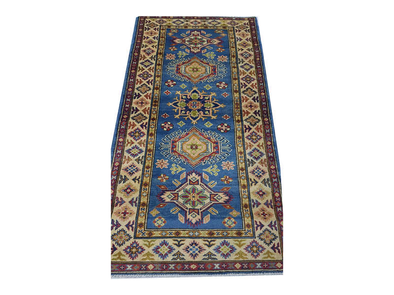 Gorgeous Afghan Handmade Kazaq Carpet 205 x 85 cm
