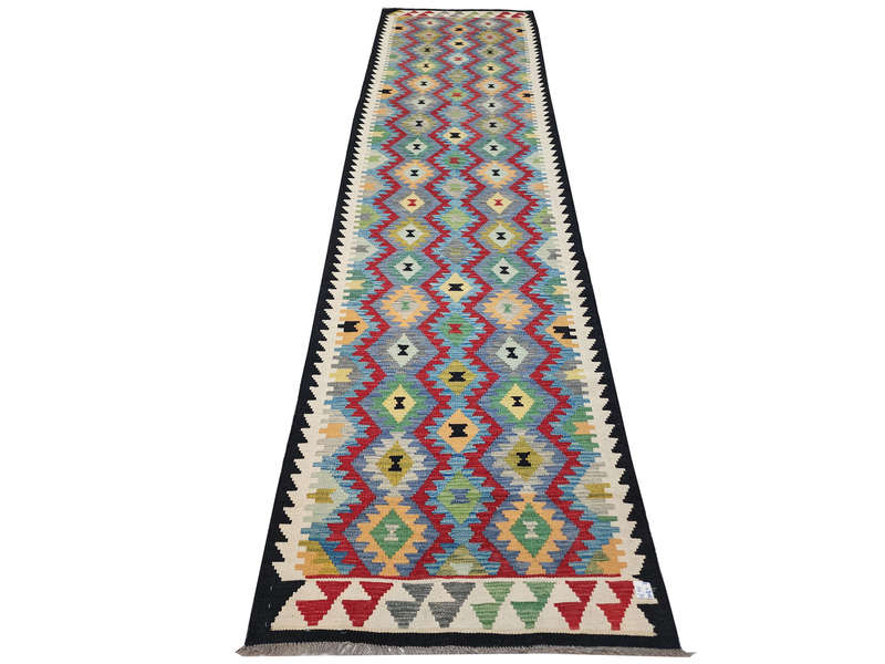 Gorgeous Afghan Choubi kilim Runner 401 x 81CM