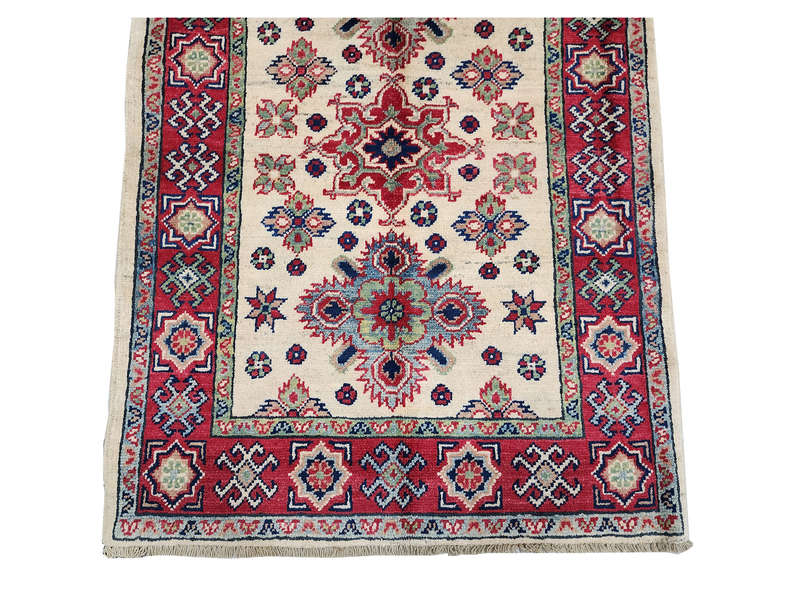 Gorgeous Afghan Handmade Kazaq Carpet 119x85cm