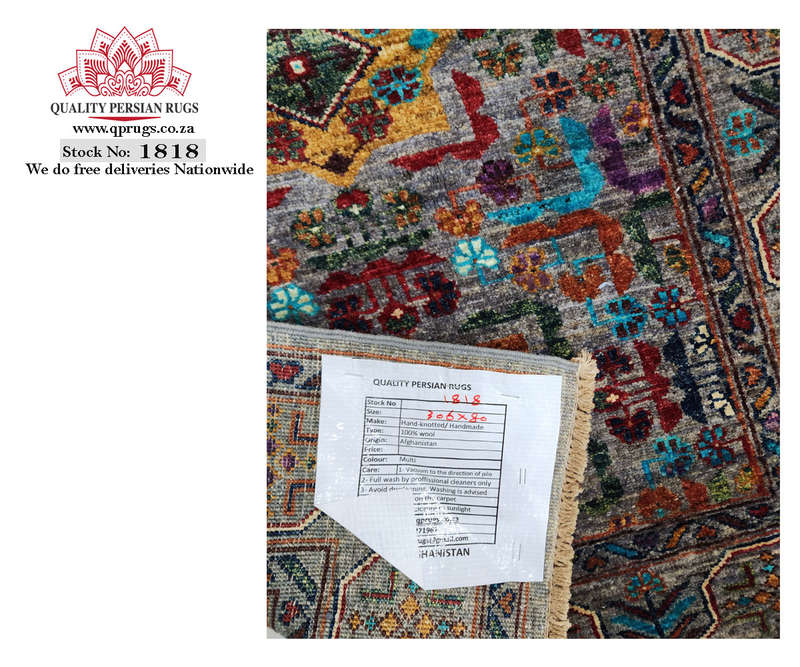 Rare piece Afghan Ariana Carpet 306 x 80CM