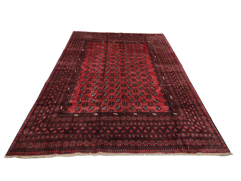 Red Afghan Carpet 336x245cm