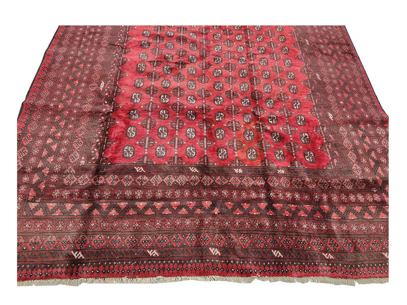 Red Afghan Carpet 336x245cm