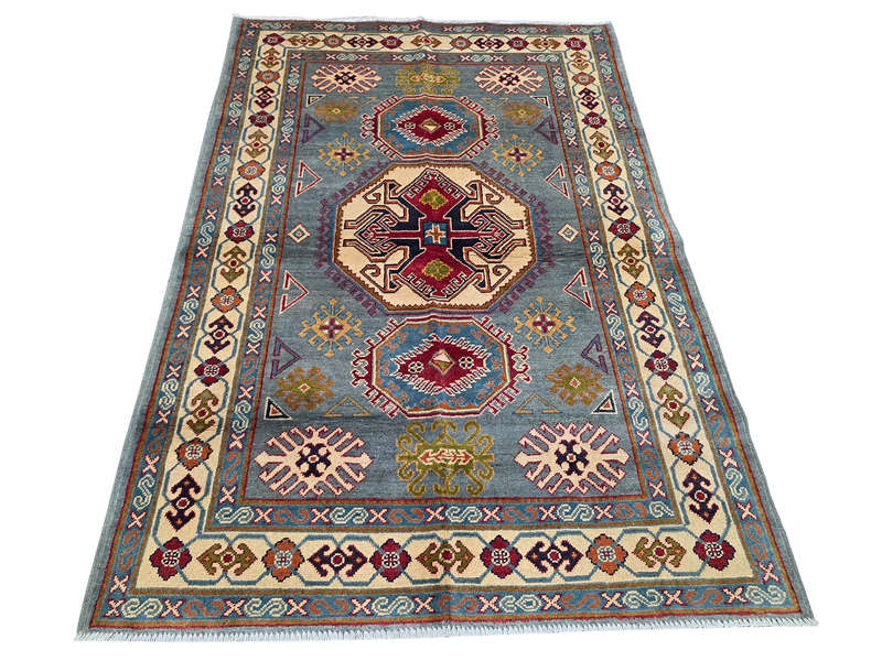 Fine Afghan Handmade Kazaq Carpet 179 x 121cm