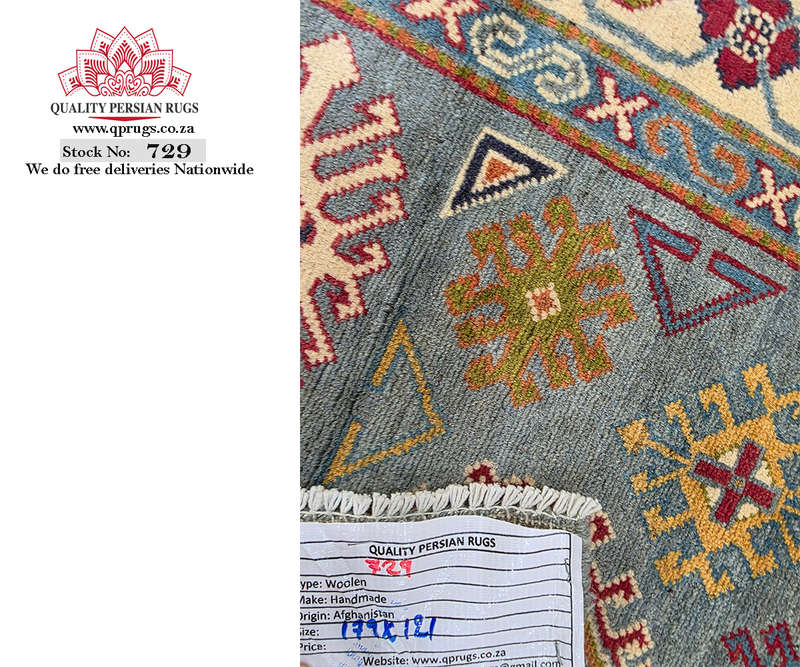 Fine Afghan Handmade Kazaq Carpet 179 x 121cm