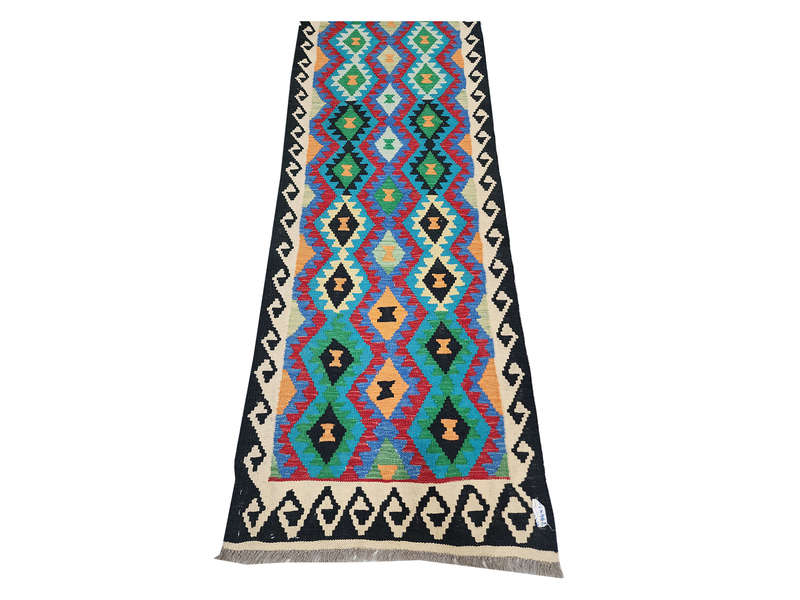 Stunning Afghan Choubi kilim Runner 396x 81CM