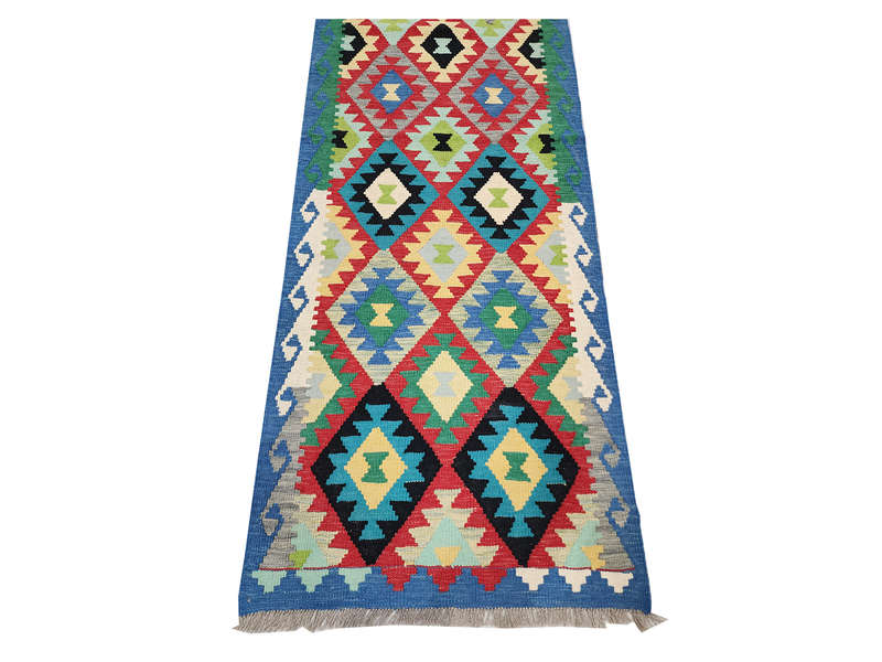 Stunning Afghan Choubi kilim Runner 246 x 83CM