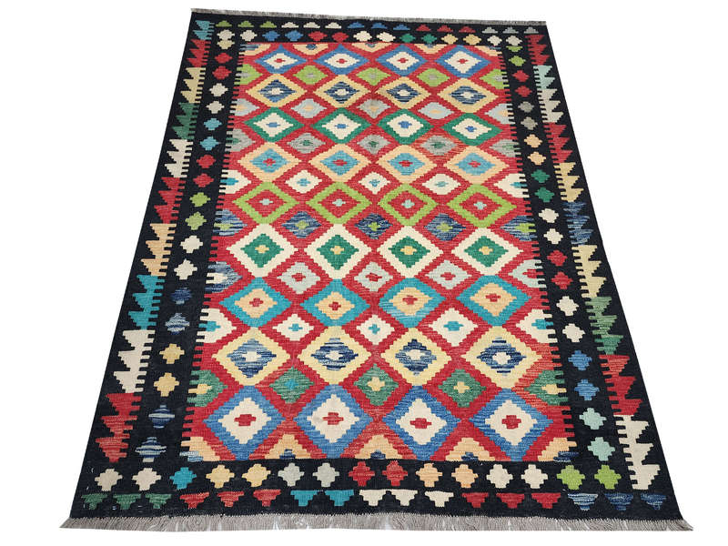 Stunning Afghan Choubi Kilim 199 x 156 CM