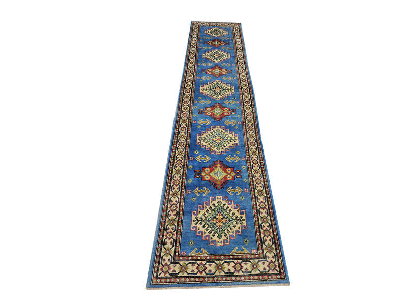 Gorgeous Afghan Handmade Kazaq Carpet 373 X 83cm
