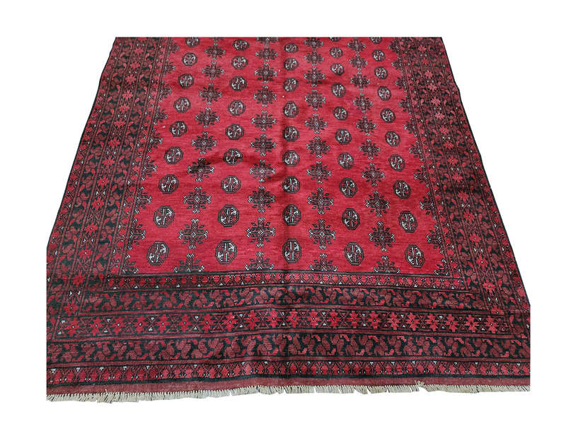 Beautiful Red Afghan Carpet 284 x 198 CM