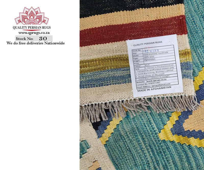 Stunning Afghan Choubi Kilim 192 x 149 CM