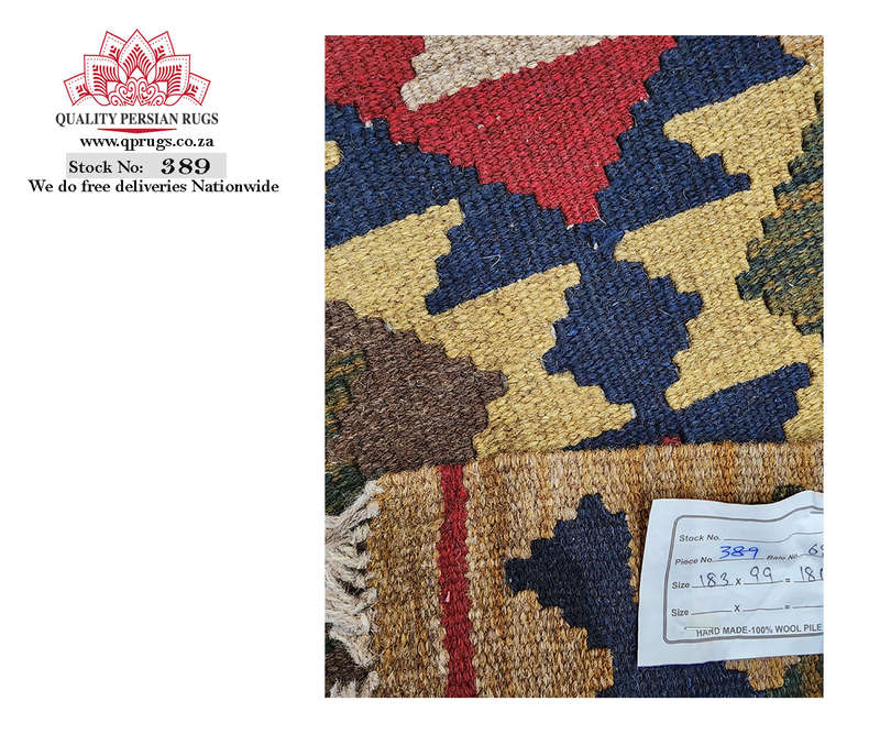 Gorgeous Afghan Maimana kilim 183 x 99 CM