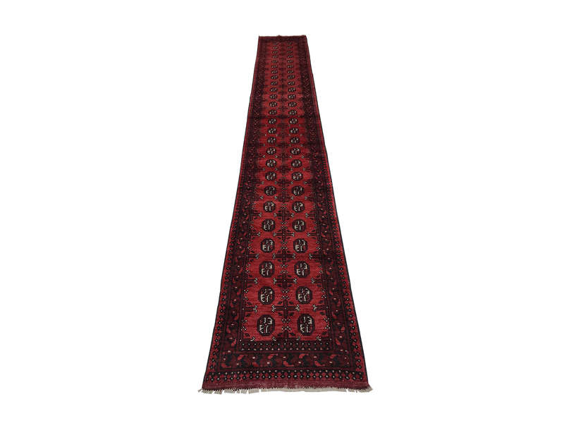 Fine Red Afghan Carpet 480 x 76 CM