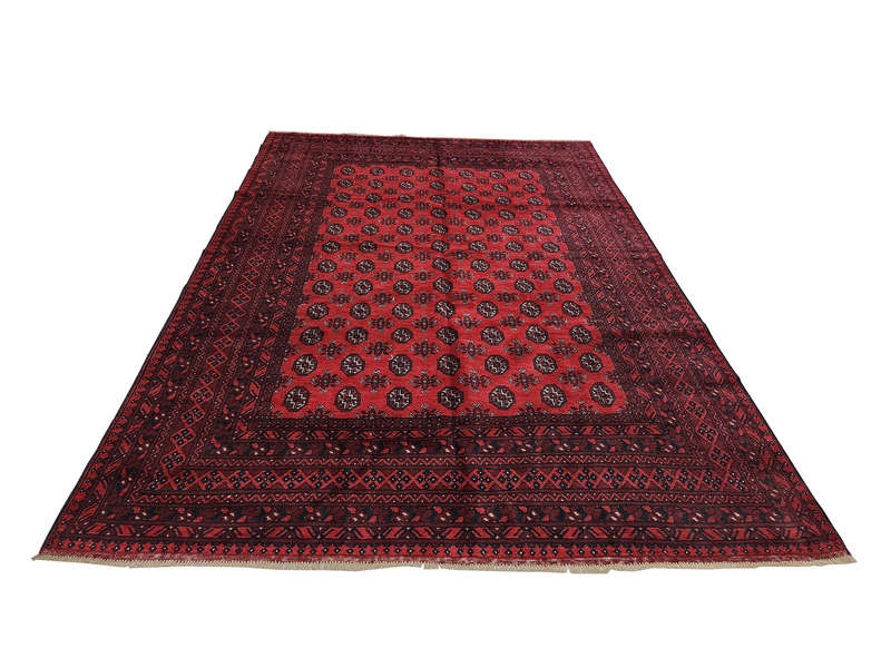 Gorgeous Red Afghan Carpet 334 x 248 cm