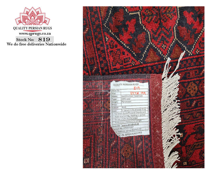 Incredible Afghan Turkman carpet 294 x 199 CM