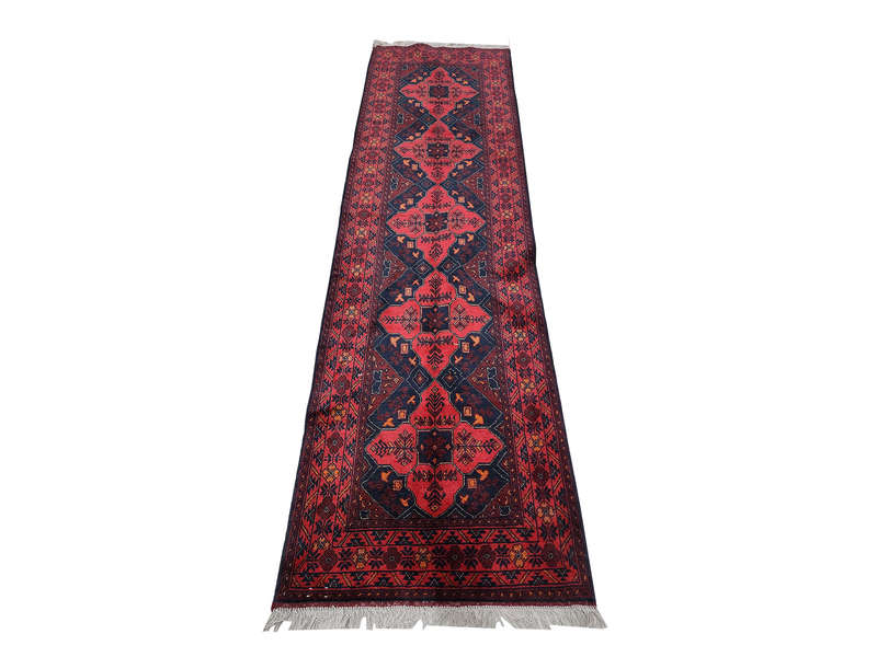 Incredible Afghan Turkman carpet 289 x 84 CM