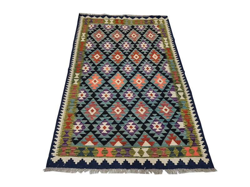 Stunning Afghan Maimana kilim 197 x 129 CM