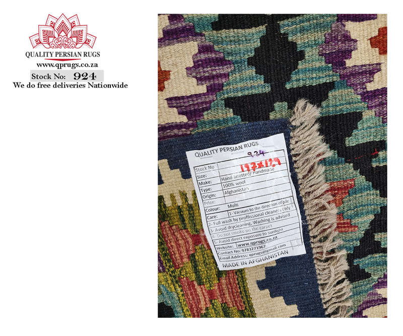 Stunning Afghan Maimana kilim 197 x 129 CM