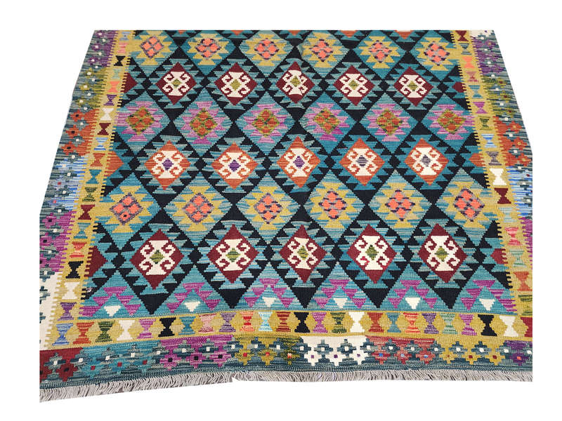 Gorgeous Afghan Maimana kilim 289 X 207 CM