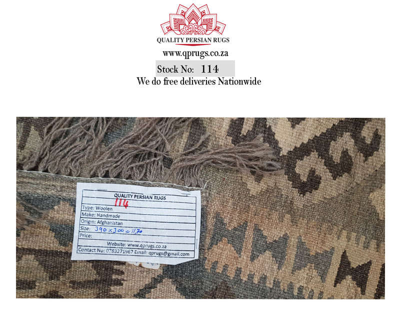 Fine Afghan Natural kilim 390 x 300cm