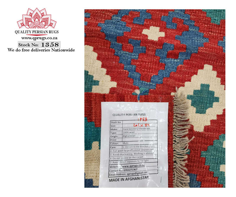 Stunning Afghan Choubi kilim 201 X 84 CM
