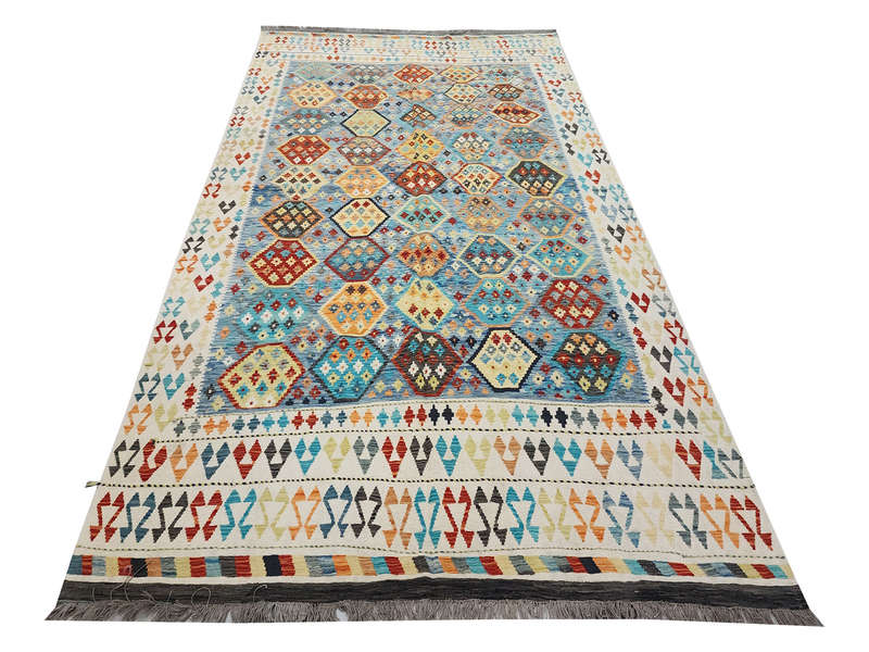 Gorgeous Afghan Choubi kilim  400 x 294CM