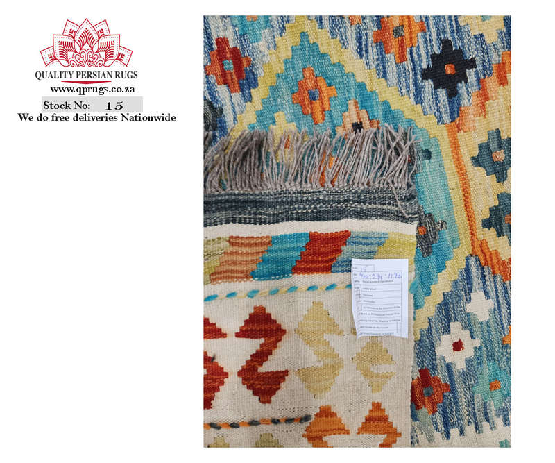 Gorgeous Afghan Choubi kilim  400 x 294CM