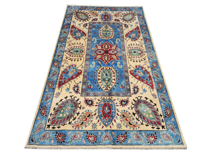 Stunning Blue Ariana Carpet 298 X 202 cm
