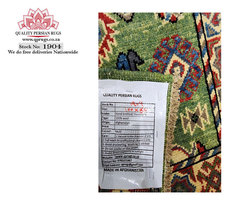 Gorgeous Handmade Kazaq Carpet 100 x 84cm