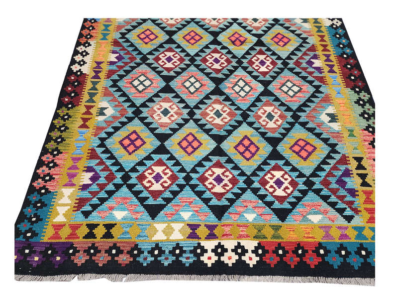 Stunning Afghan Maimana kilim 297 x 201 CM