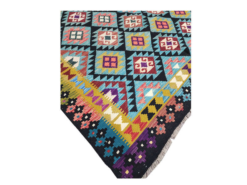 Stunning Afghan Maimana kilim 297 x 201 CM