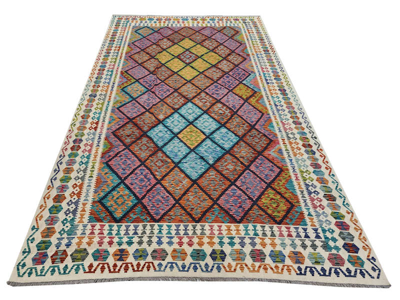 Beautiful Afghan Choubi kilim Runner 401 x 290 CM