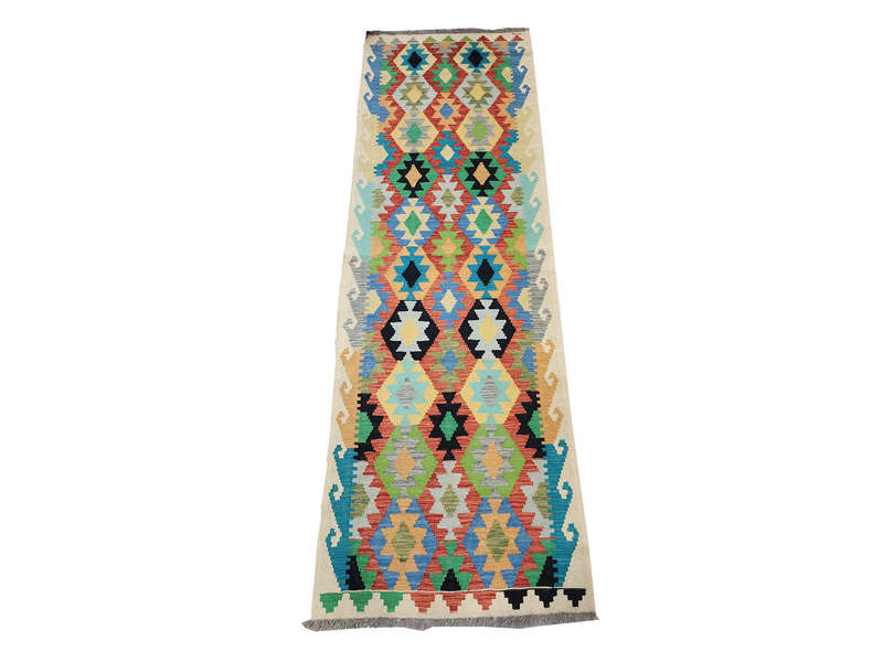 Stunning Afghan Choubi kilim Runner 250 x 83 CM