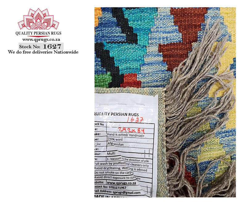 Fine Quality Afghan Choubi kilim Runner 292 x 84 CM